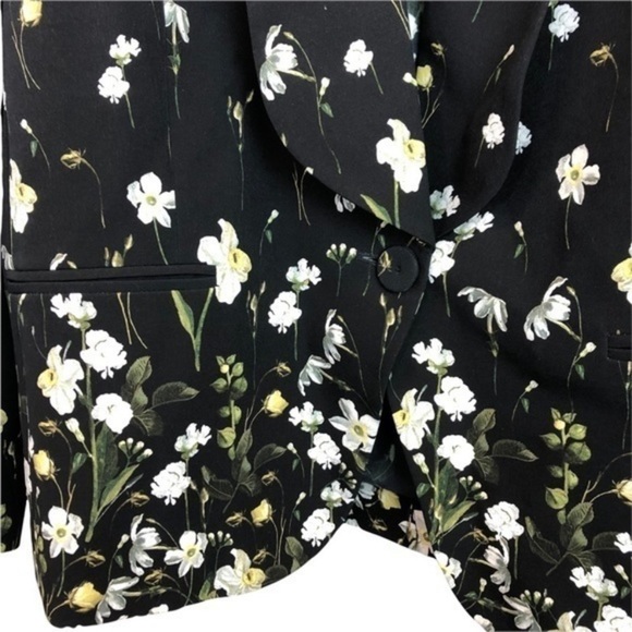 NEW ERDEM Black Daffodil Cady Blazer - Picture 7 of 15